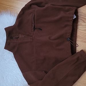 Forever 21 Cropped Fleece Pullover